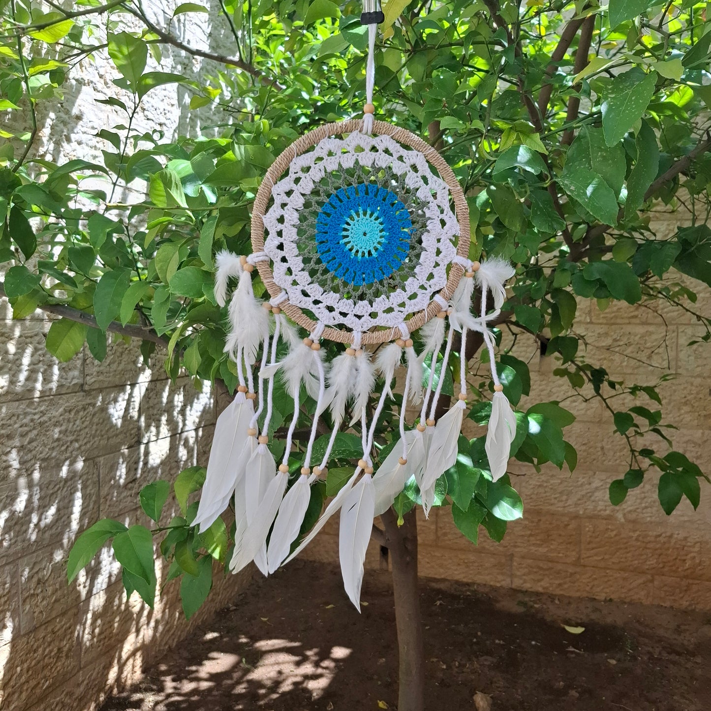 לוכד חלומות מקרמה דגם שלווה