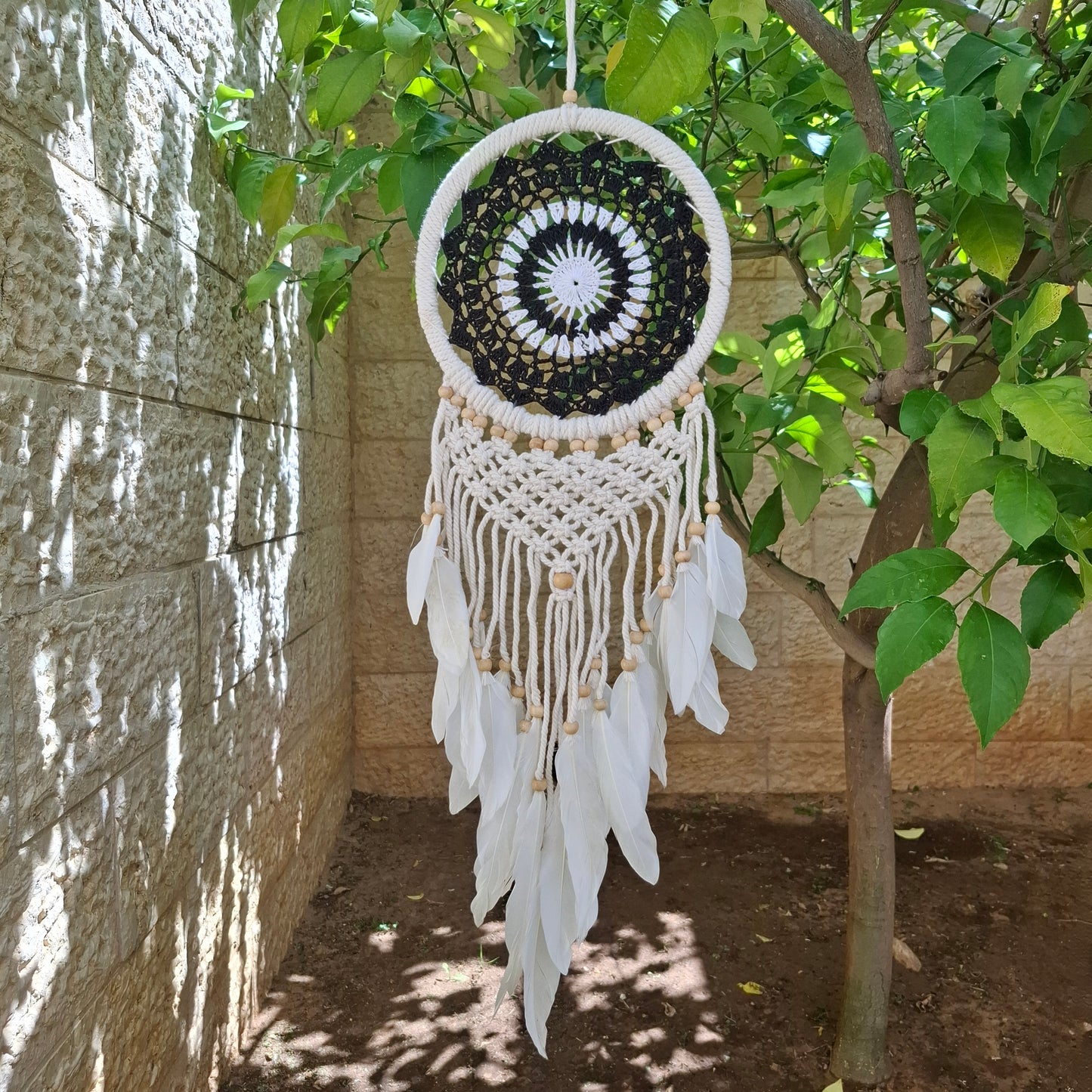 לוכד חלומות מקרמה דגם לַיְלָה