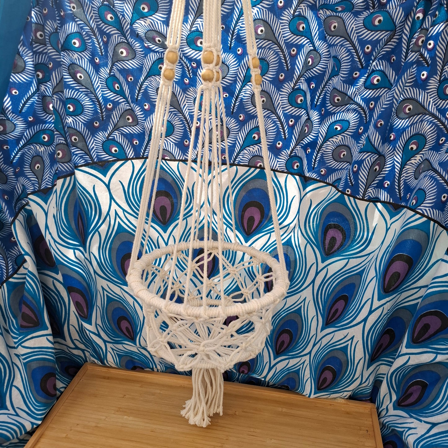 סל מקרמה לתליית עציץ