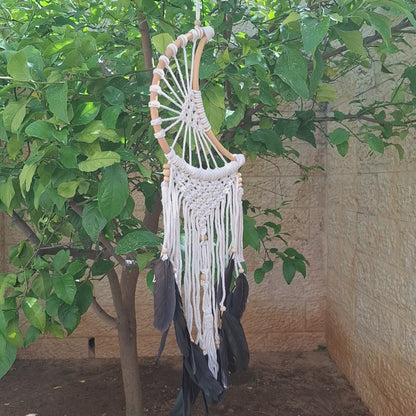 לוכד חלומות מקרמה - דגם סהר