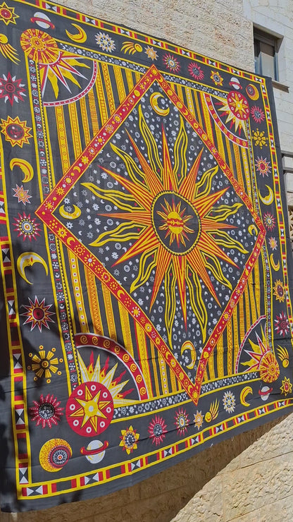 לונג דקורטיבי גדול - דגם מצפן כוכבים