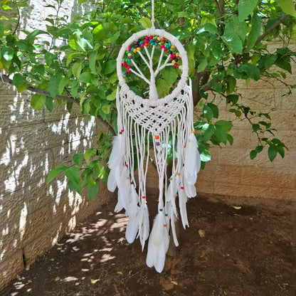 לוכד חלומות מקרמה בינוני - דגם עץ החיים