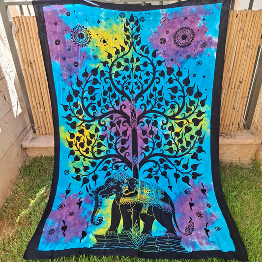 לונג דקורטיבי בינוני - דגם פיל עץ החיים