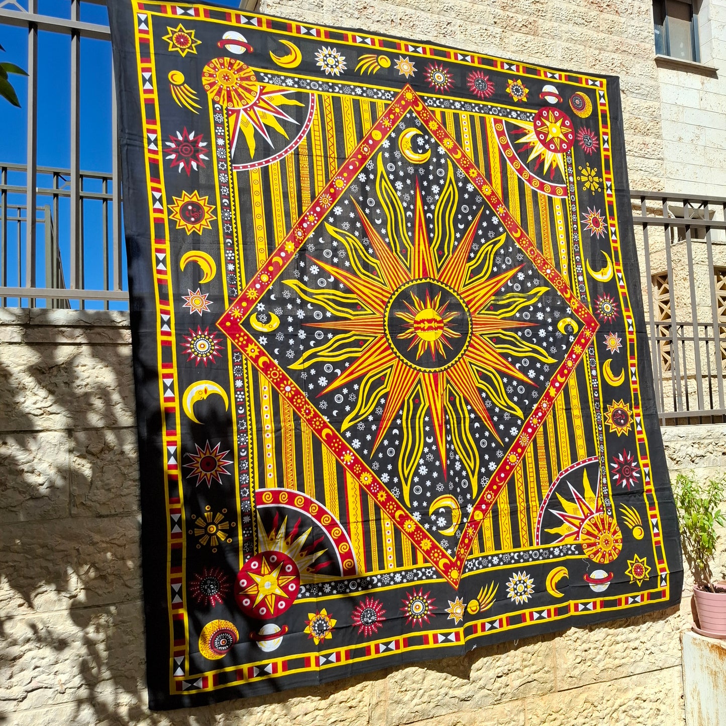 לונג דקורטיבי גדול - דגם מצפן כוכבים