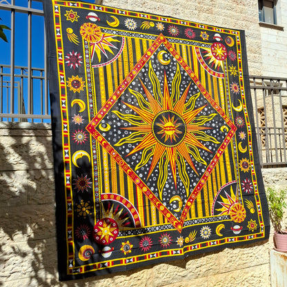 לונג דקורטיבי גדול - דגם מצפן כוכבים