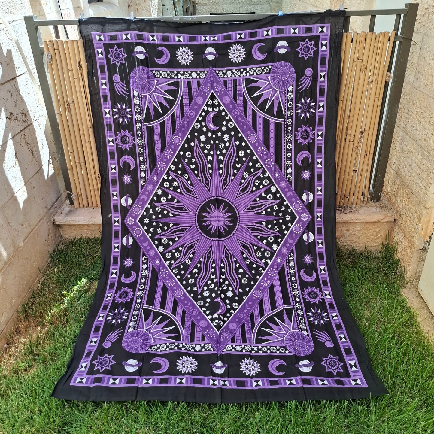 לונג דקורטיבי בינוני - דגם מצפן כוכבים