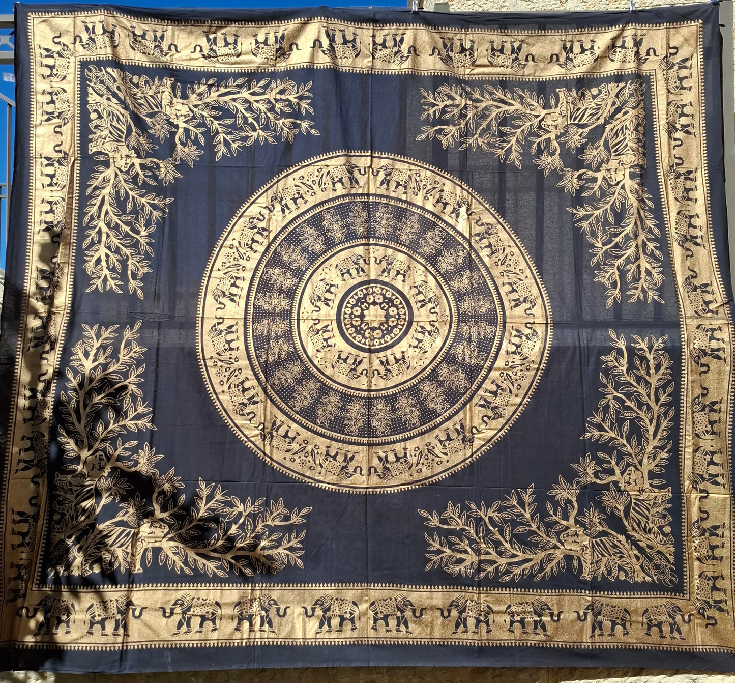 לונג דקורטיבי גדול - דגם פיל מטאלי