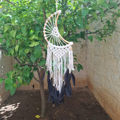 לוכד חלומות מקרמה - דגם סהר